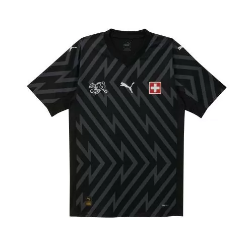 Schweiz Torwart Trikot EM schwarz - 2024-25 Schweiz Torwart Trikot EM schwarz - 2024-25